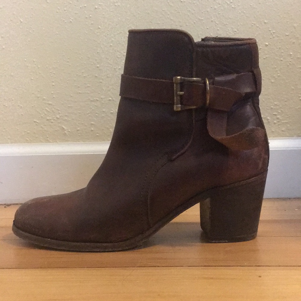 Frye Dark Brown Booties